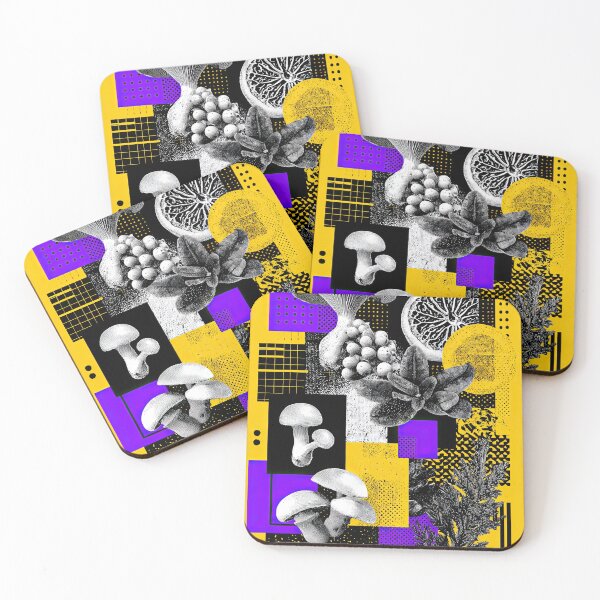 Item preview, Trippy neon mushroom forest in fluorescent colors. designed and sold by Piotrek0001.