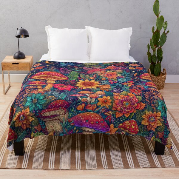 Item preview, A fantastical field of magical, colorful toadstools. designed and sold by Piotrek0001.