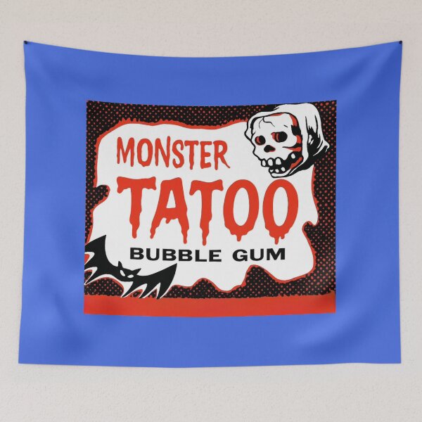 Item preview, Vintage Monster Tatoo Bubble Gum designed and sold by MidnightMovieRB.
