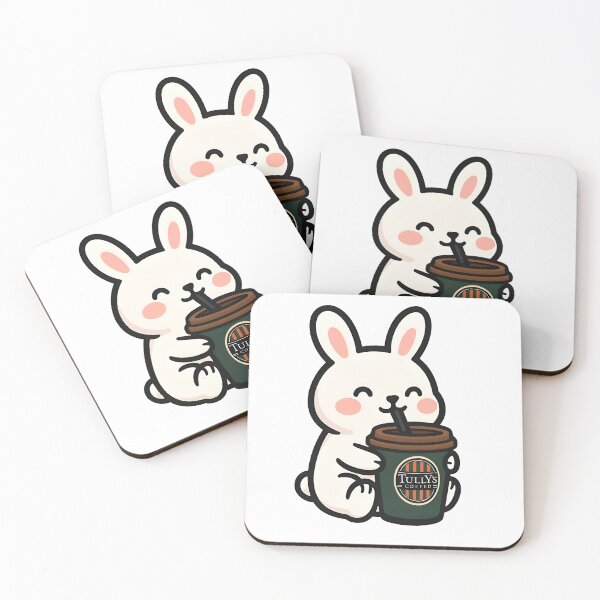 Item preview, Tullys Coffee Drinking Rabbit designed and sold by HobsS.