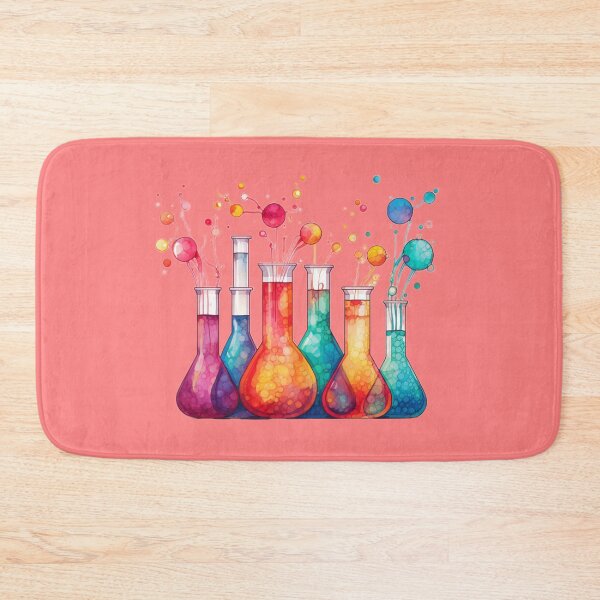 Item preview, Watercolor Science-Chemistry Test Tubes Chemical Reaction designed and sold by GrinGalore.