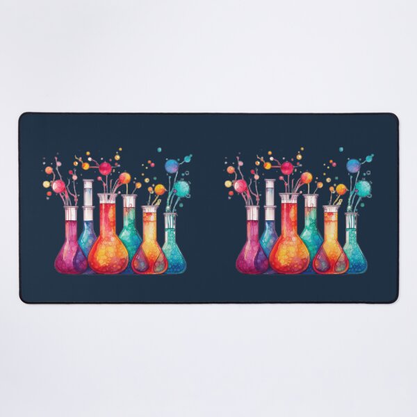 Item preview, Watercolor Science-Chemistry Test Tubes Chemical Reaction designed and sold by GrinGalore.