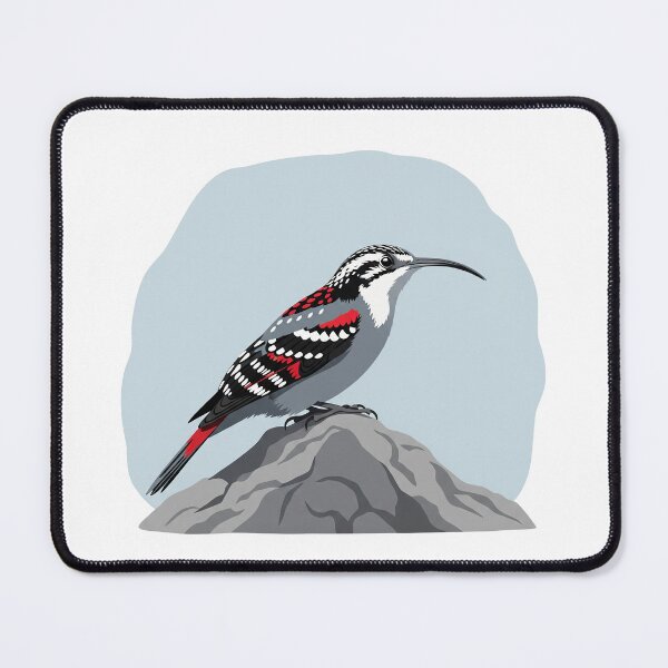 Item preview, The Wallcreeper - Minimalist Alpine Bird Art designed and sold by TheArtEngineer.