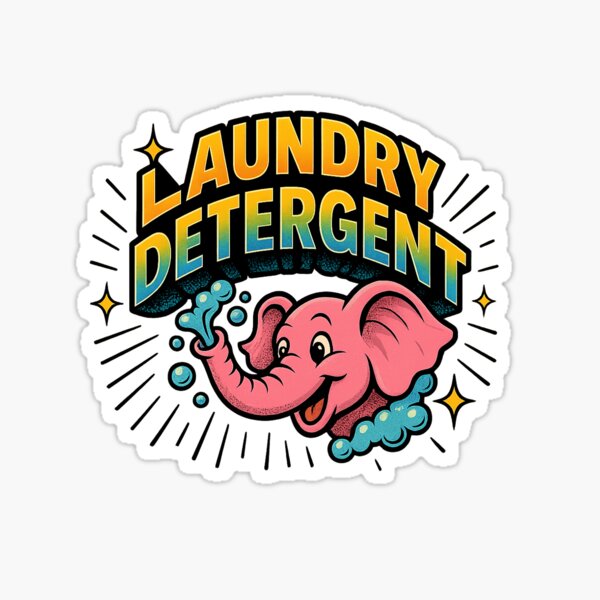 Laundry Detergent Sticker