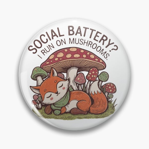 Item preview, Cute Fox and mushroom lover forestcore vintage quote  designed and sold by patterncrow.