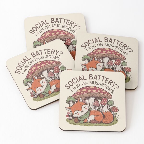 Item preview, Cute Fox and mushroom lover forestcore vintage quote  designed and sold by patterncrow.