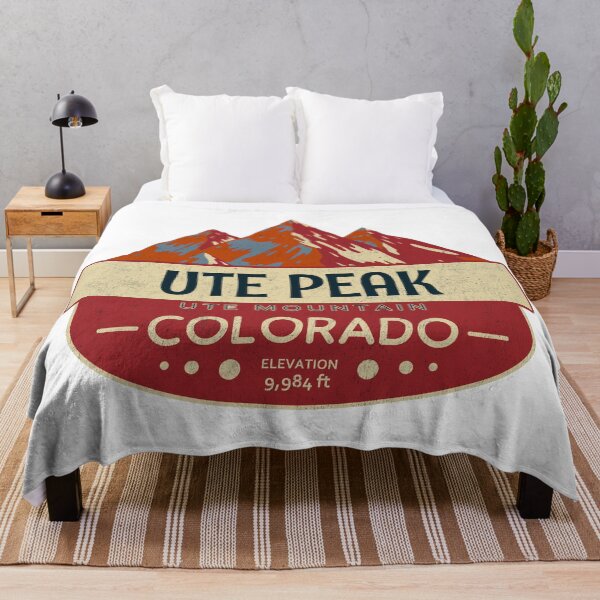 Item preview, Ute Peak, Ute Mountain, Colorado, Mountain Design designed and sold by Wanderful-roads.