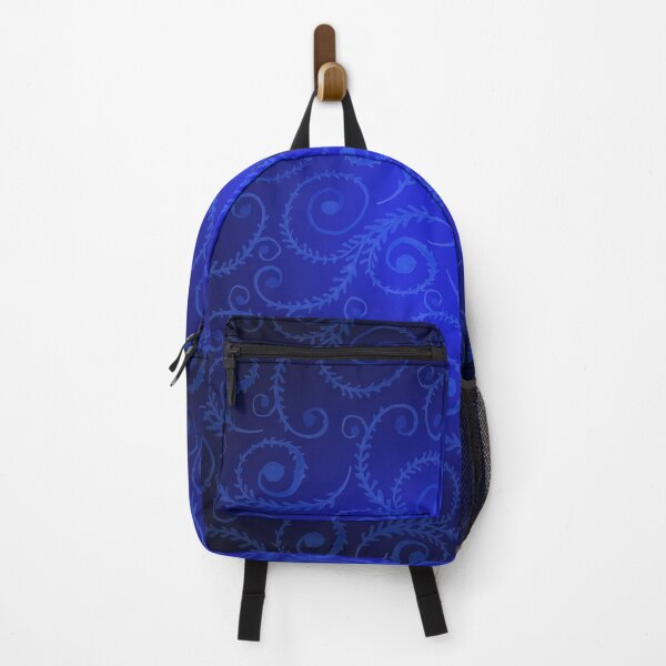 Item preview, Elegant Blue Swirl Leaf Pattern designed and sold by Apurva Joshi.