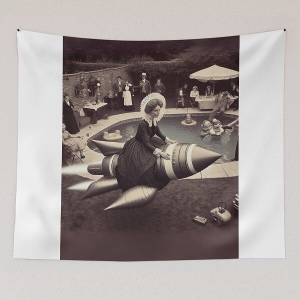 Item preview, "Blast From the Past: Victorian Rocket Queen" designed and sold by Print Fiction.