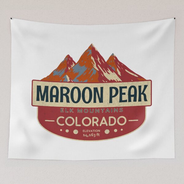 Item preview, Maroon Peak, Elk Mountains, Colorado, Mountain Design designed and sold by Wanderful-roads.