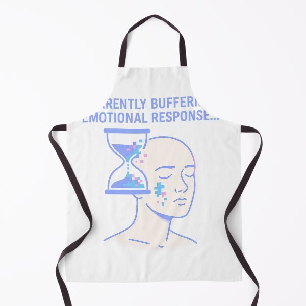 Item preview, Currently Buffering Emotional Response – Glitchy Neuro-Art designed and sold by Closeddog.
