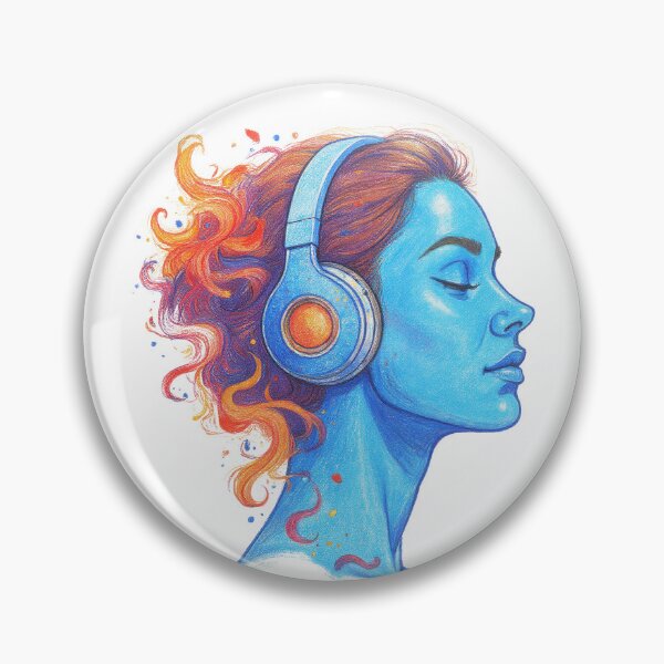 Item preview, Girl with a headphone designed and sold by a2zbuyshop.