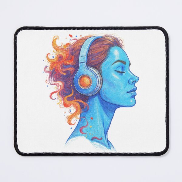 Item preview, Girl with a headphone designed and sold by a2zbuyshop.
