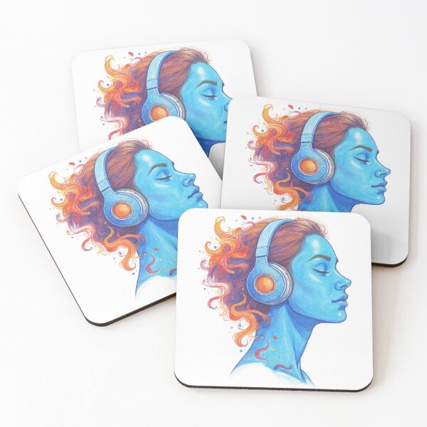 Item preview, Girl with a headphone designed and sold by a2zbuyshop.