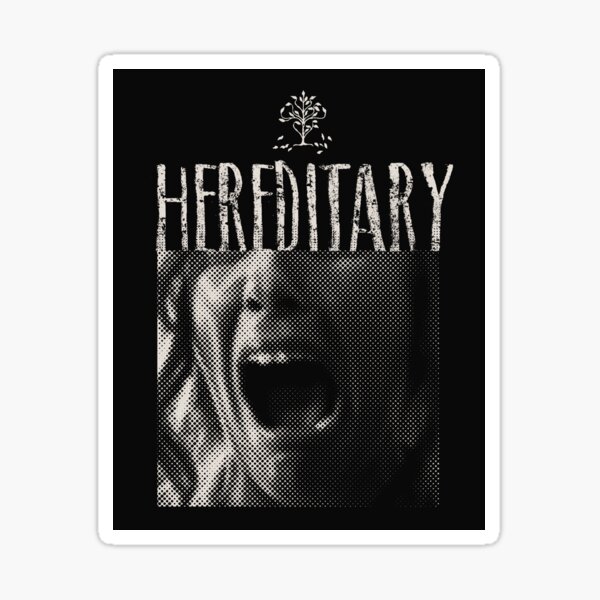 Item preview, Hereditary horror scream halftone designed and sold by LapinMagnetik.
