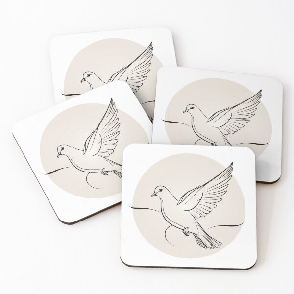 Item preview, Peaceful Dove – Minimal Line Art designed and sold by 0606PM.