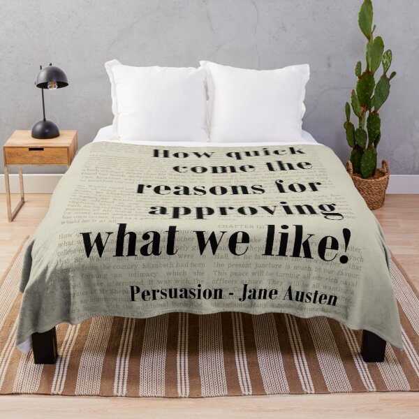 Item preview, Approving What We Like Persuasion Jane Austen Quote designed and sold by kakarikihill.