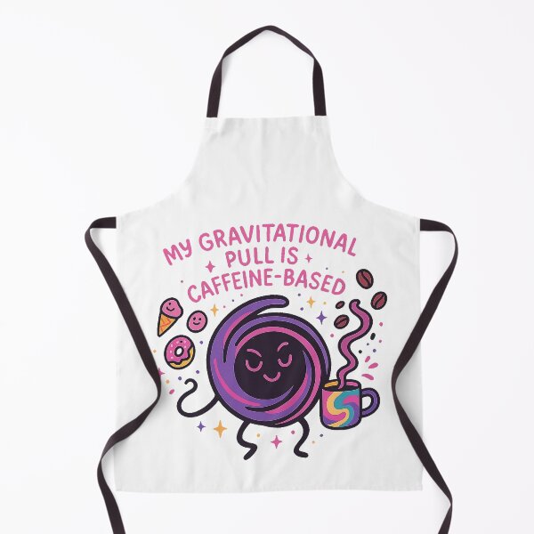 Item preview, My Gravitational Pull is Caffeine-Based – Black Hole Cartoon designed and sold by Estalon.