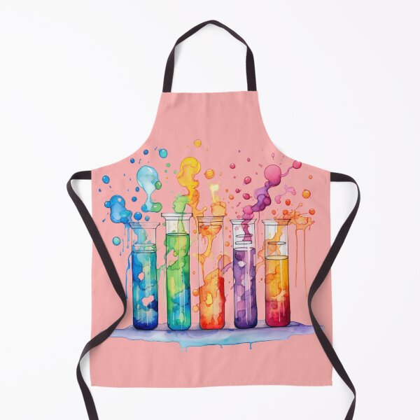 Item preview, Watercolor Science-Chemistry 5 Test Tubes Chemical Reaction designed and sold by GrinGalore.