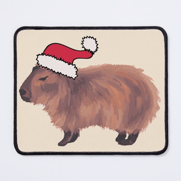 Item preview, Cranky Christmas Capybara designed and sold by LauraCoxArt.