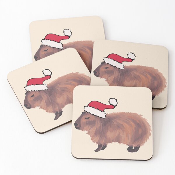 Item preview, Cranky Christmas Capybara designed and sold by LauraCoxArt.