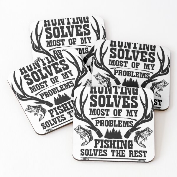 Item preview, Hunting and Fishing Solve Everything – Rustic Outdoor Lifestyle Quote designed and sold by haitrieuic96.