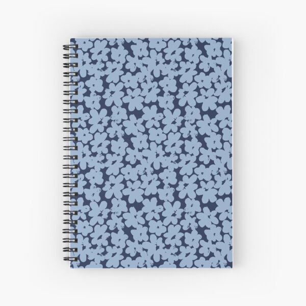 Item preview, Blue Scandi flower pattern designed and sold by Pattern Palette Hub.