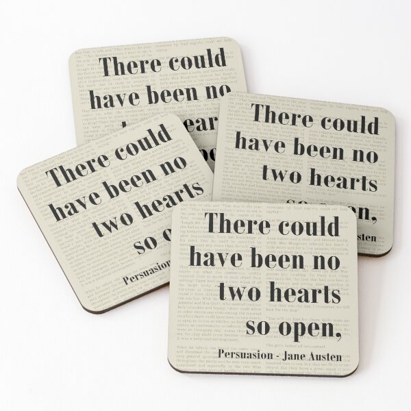 Item preview, Two Hearts Open Persuasion Jane Austen Quote Literature designed and sold by kakarikihill.