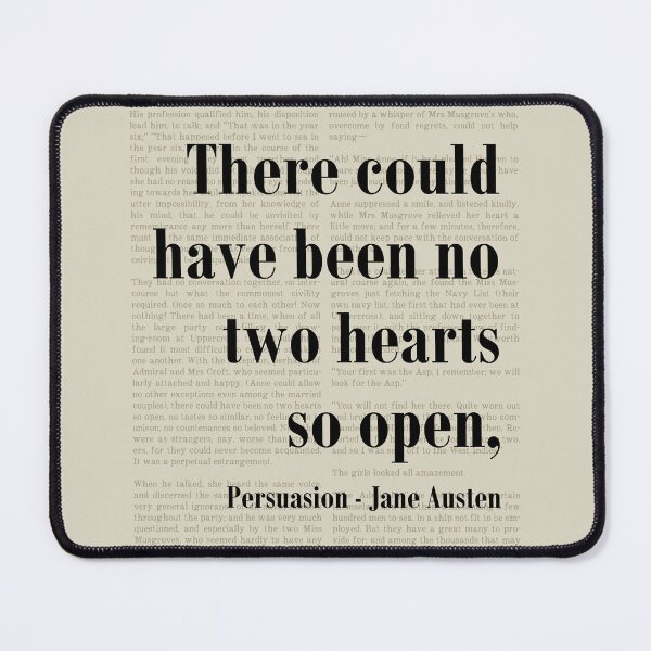 Item preview, Two Hearts Open Persuasion Jane Austen Quote Literature designed and sold by kakarikihill.
