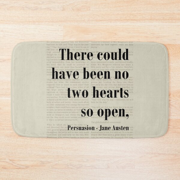 Item preview, Two Hearts Open Persuasion Jane Austen Quote Literature designed and sold by kakarikihill.