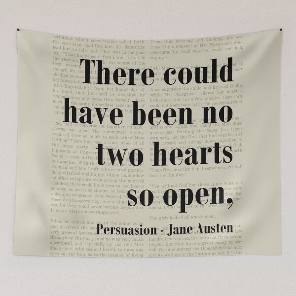Item preview, Two Hearts Open Persuasion Jane Austen Quote Literature designed and sold by kakarikihill.