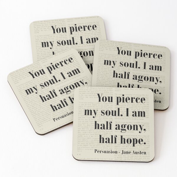Item preview, Pierce My Soul Persuasion Jane Austen Quote Literature designed and sold by kakarikihill.