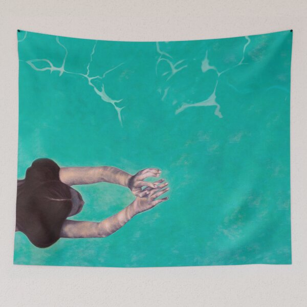 Item preview, Drift- Underwater Woman Art Print designed and sold by Laini Eckardt.