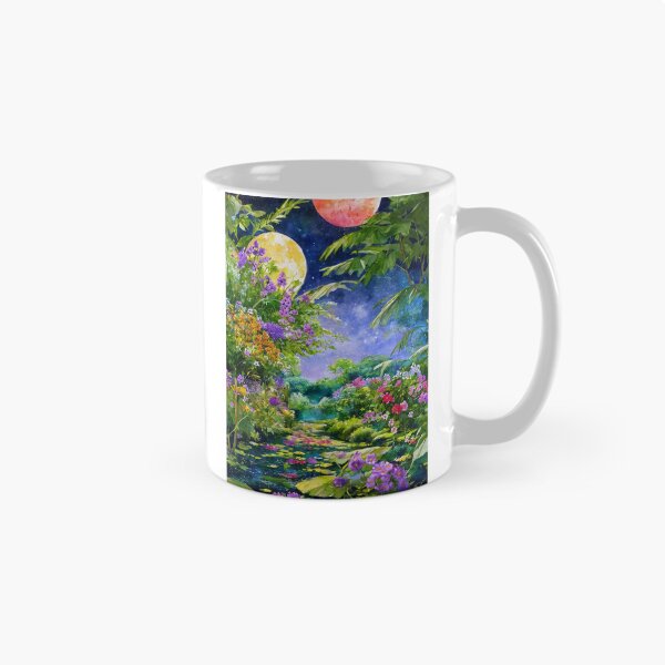 Item preview, "Twilight Garden of Two Moons" designed and sold by SEIMEI2025.