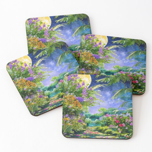 Item preview, "Twilight Garden of Two Moons" designed and sold by SEIMEI2025.
