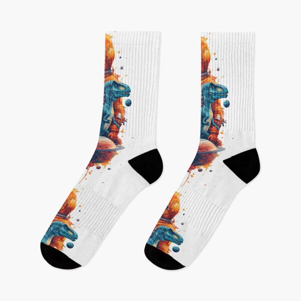 Item preview, Funny Astronaut & T-Rex Lovers Retro Planets Dinosaur Space designed and sold by SecretDicer.