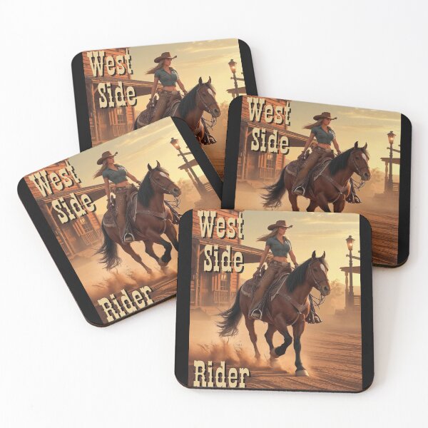 Item preview, West Side Rider leaving the town. designed and sold by janice56.