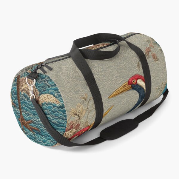 Item preview, Japanese Cranes Mating Season Floral Garden designed and sold by GrinGalore.