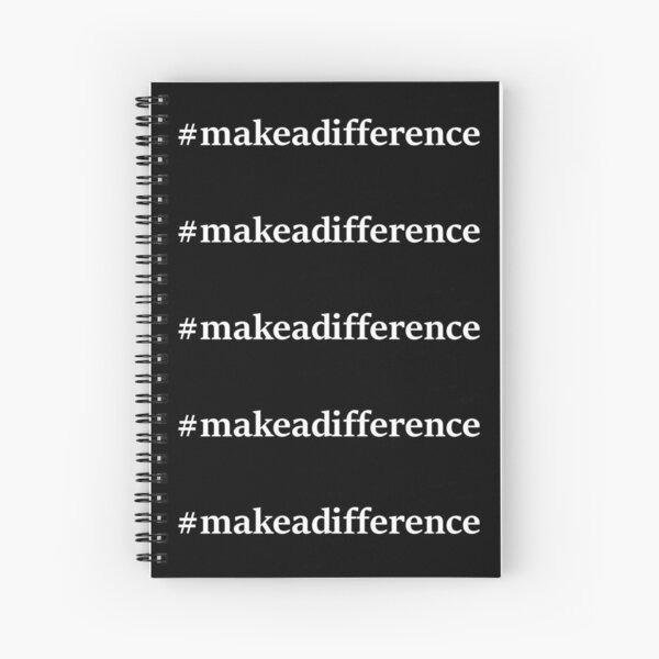 #makeadifference Spiral Notebook