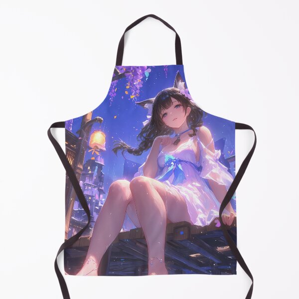 Item preview, Anime Takao Azur Lane Game Kitsune Moonlit Yukata Elegance designed and sold by juniorcastros.