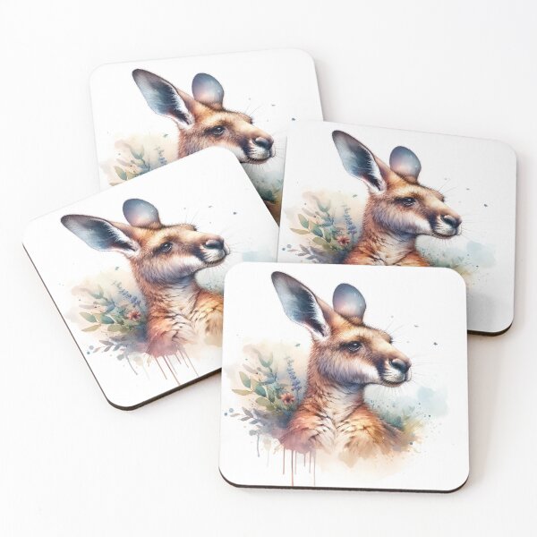 Item preview, Portrait of a kangaroo designed and sold by Artillenium.