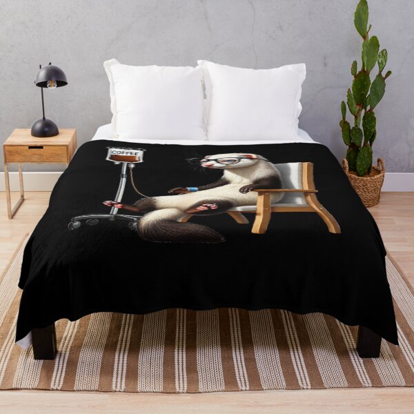 Item preview, Funny Ferret IV Coffee Drink Animal Lover designed and sold by Kimberley King Art King Art.