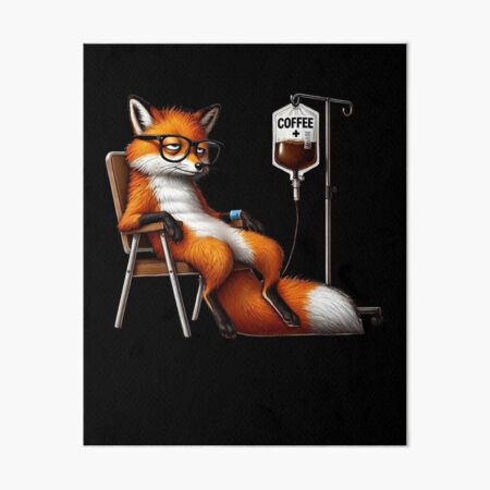 Item preview, Funny Fox IV Coffee Drink Animal Lover designed and sold by Kimberley King Art  King Art.