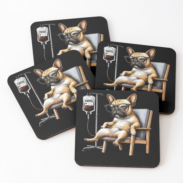 Item preview, Funny French Bulldog Coffee Drink Dog Lover designed and sold by Kimberley King Art  King Art.