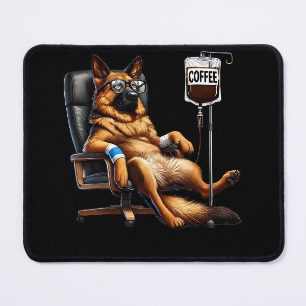 Item preview, Funny German Shepherd Coffee Drink Dog Lover designed and sold by Kimberley King Art King Art.