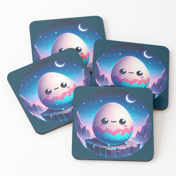 Item preview, Little kawaii egg in the night designed and sold by Artillenium.