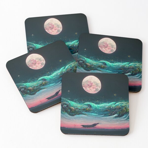 Item preview, Moonlit Waves & Lantern Bird Dream designed and sold by Amr Siam.