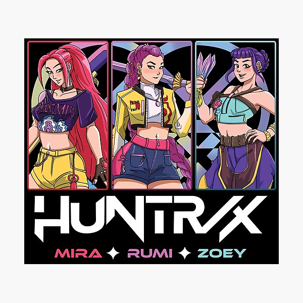 KPop Demon Hunters - Huntrix - Mira Rumi and Zoey