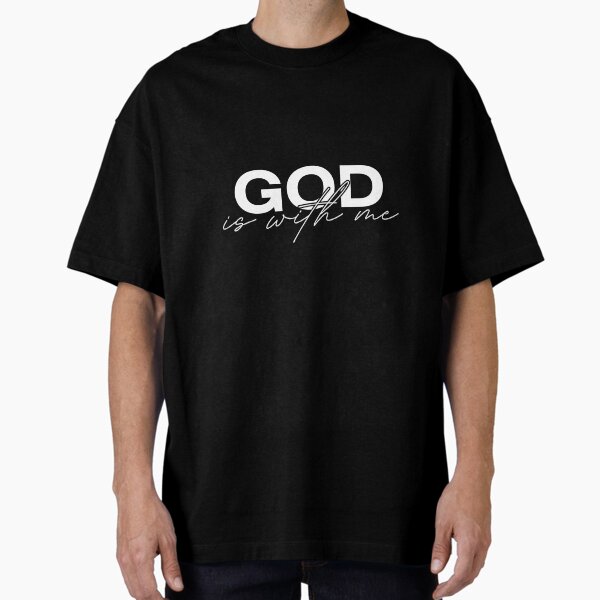 Item preview, "God Is With Me" – Faith-Filled Design for Strength and Guidance designed and sold by A1DesignMinimal.