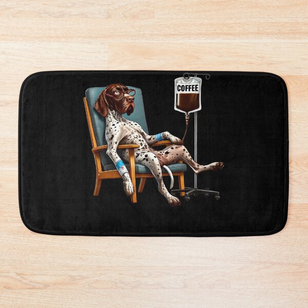 Item preview, Funny German Shorthaired Pointer Coffee Drink Dog Lover designed and sold by Kimberley King Art  King Art.